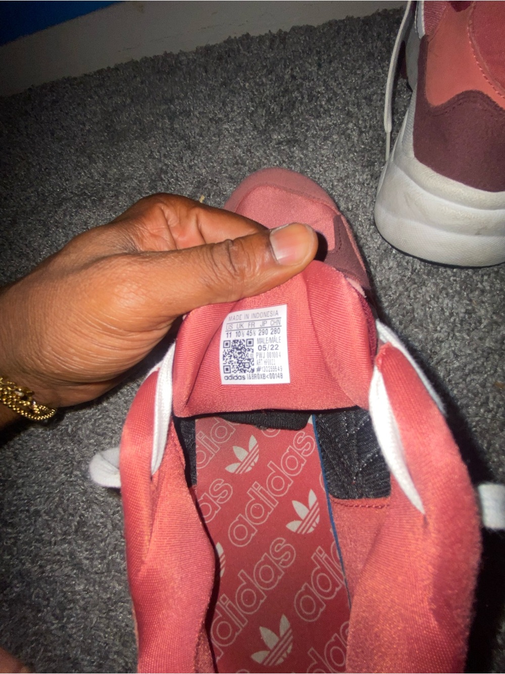 Adidas Coral Pink Chunky Running Sneakers - Picture 4 of 4